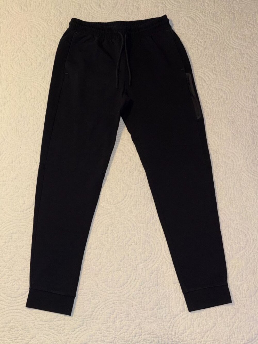 Old Navy Dynamic Fleece Jogger Sweatpants Mens Small Black Zipper Pocket S Pants